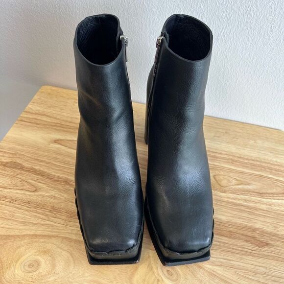 Wal & Pai Women’s 39 EU 9 US Ensley Black Leather Calf Boots Brazil - Picture 6 of 10